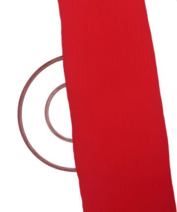 red colour plain pleated georgette fabric